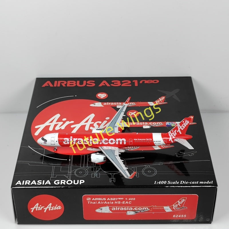 1:400 PandaModel Air Asia A321neo 9M-VAC HS-EAC HS-EAB Aircraft Model+Free Tractor