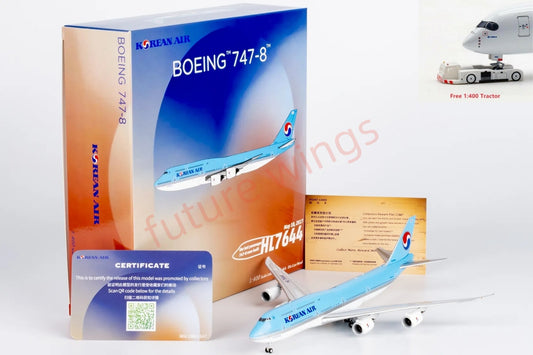 1:400 NG Models NG78036 Korean Air B747-8 HL7644 "The Last Passenger B747 Plane "Aircraft Model+Free Tractor