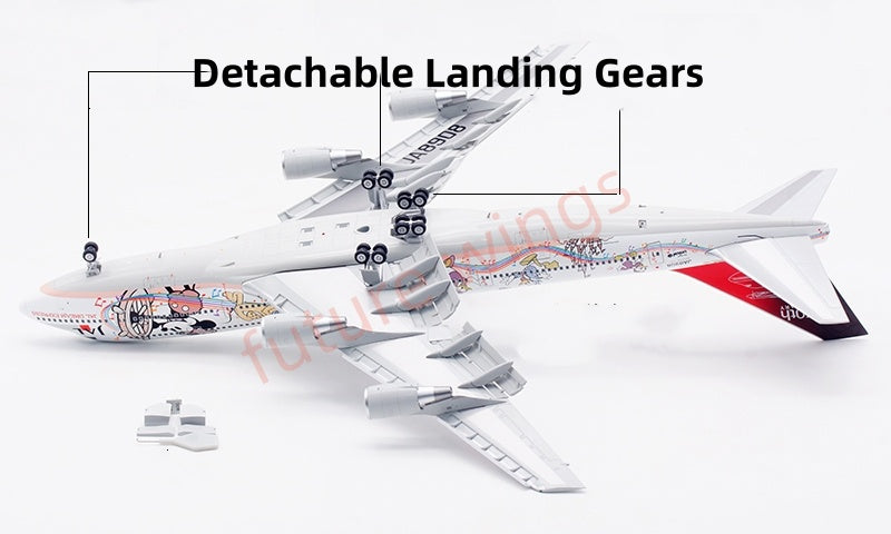 1:200 SQ Wings JAL Japan Airlines B747-400D JA8908 Diecast Aircraft Model
