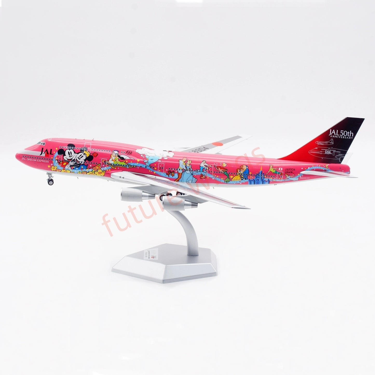 1:200 SQ Wings JAL Japan Airlines B747-400D JA8904 Diecast Aircraft Model