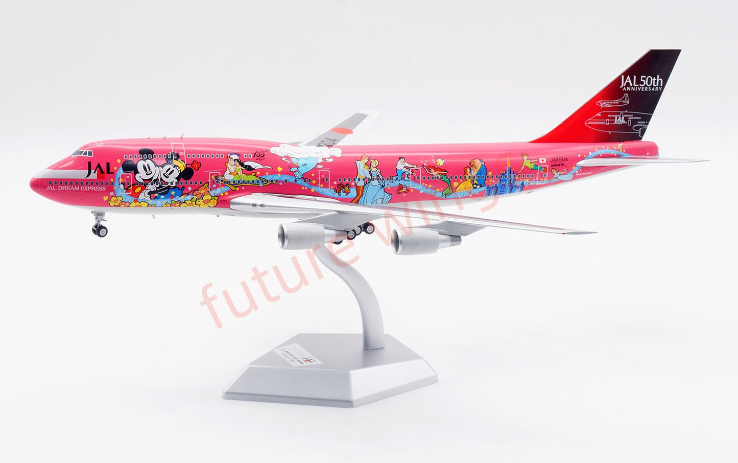 1:200 SQ Wings JAL Japan Airlines B747-400D JA8904 Diecast Aircraft Model