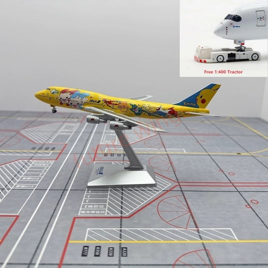 1:400 Geministar ANA B747-400 JA8957 "Pokemon" Aircraft Model+Free Tractor