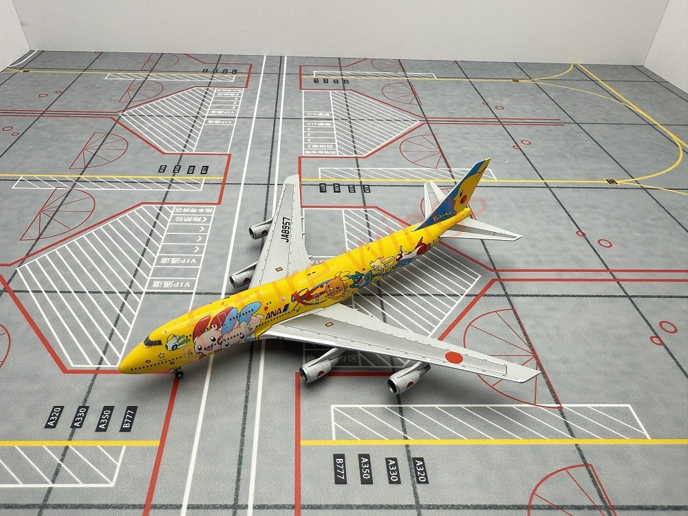 1:400 Geministar ANA B747-400 JA8957 "Pokemon" Aircraft Model+Free Tractor