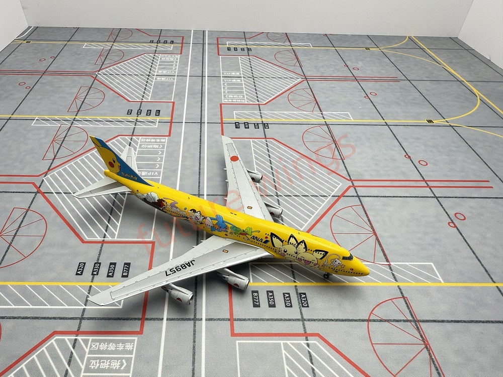 1:400 Geministar ANA B747-400 JA8957 "Pokemon" Aircraft Model+Free Tractor