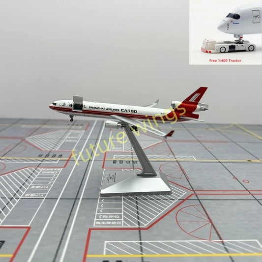 1:400 YY Wings Shanghai Airlines McDonnell MD-11 B-2176 B-2177 B-2178 B-2179 Aircraft Model+Free Tractor