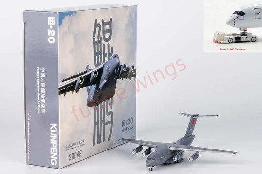 1:400 NG Models NG22020 China Air Force Y-20 "KunPeng" 20048 Transport Aircraft Model+Free Tractor