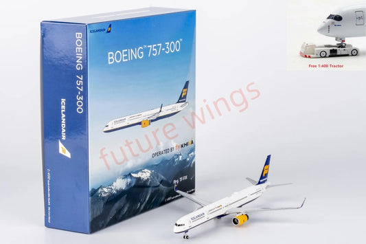 1:400 NG Models NG45007 Iceland Air B757-300 TF-FIX Aircraft Model+Free Tractor