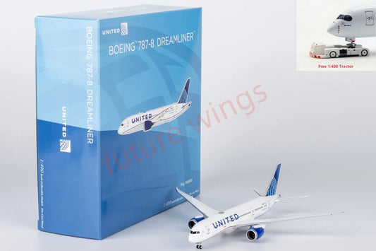 1:400 NG Models NG59032 United Airlines B787-8 N45905 Aircraft Model+Free Tractor