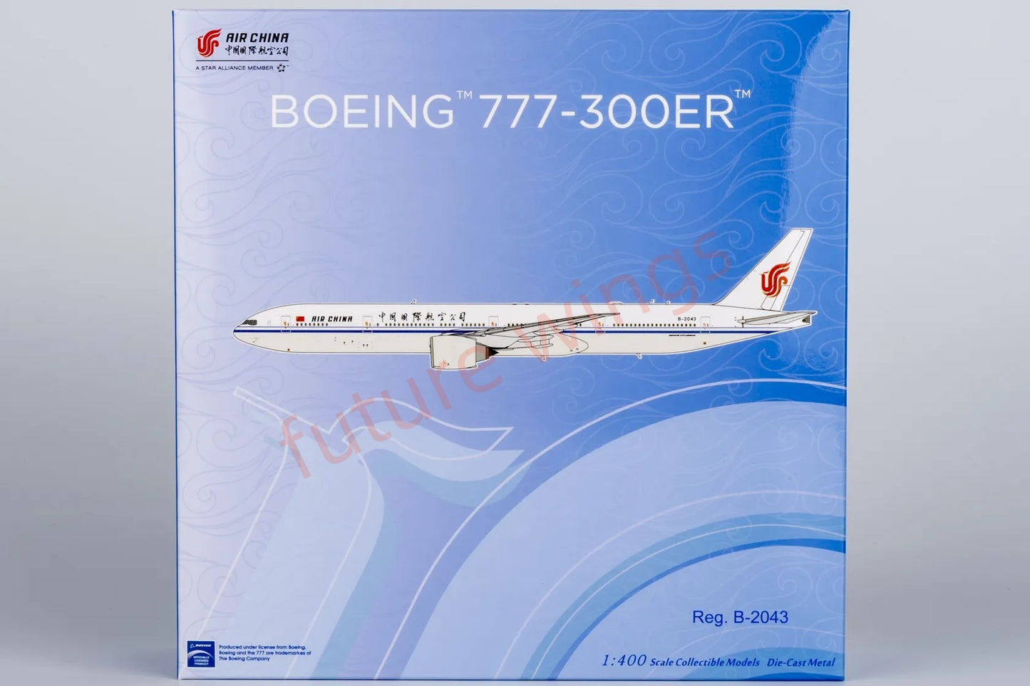 1:400 NG Models NG73067 Air China B777-300ER B-2043 Aircraft Model+Free Tractor