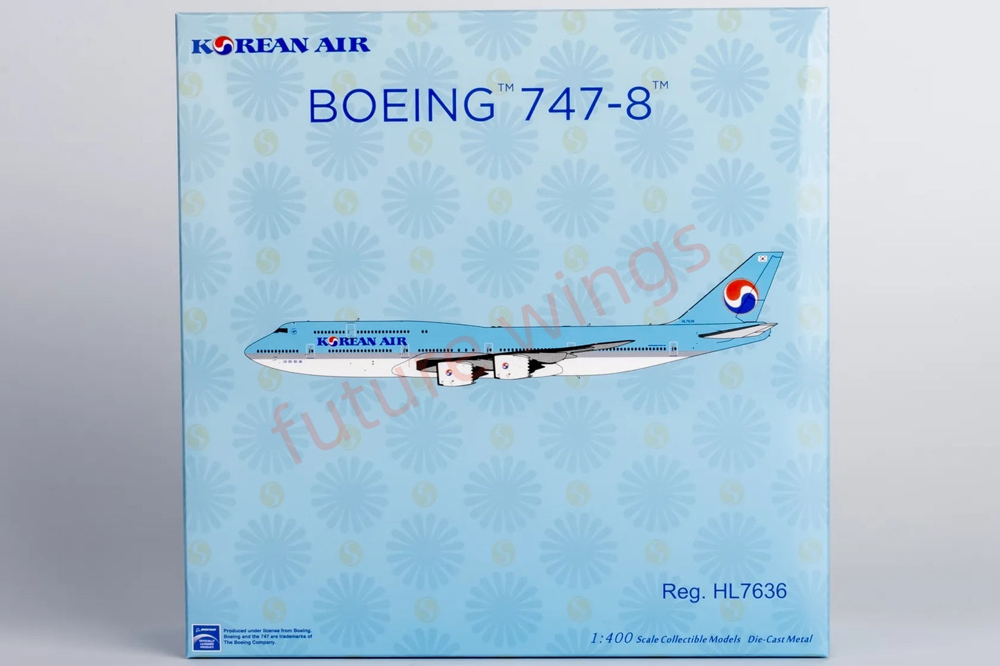 1:400 NG Models NG78039 Korean Air B747-8 HL7636 Aircraft Model+Free Tractor