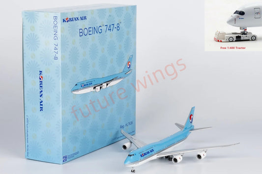 1:400 NG Models NG78039 Korean Air B747-8 HL7636 Aircraft Model+Free Tractor