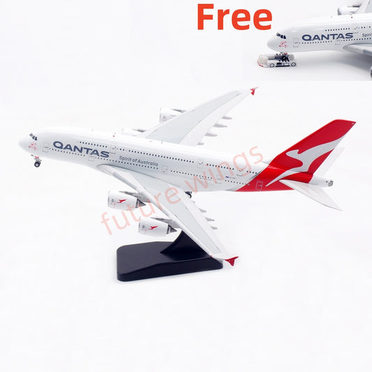 1:400 Aviation400 Qantas Airways A380 VH-OQA Aircraft Model Free Tractor+Stand