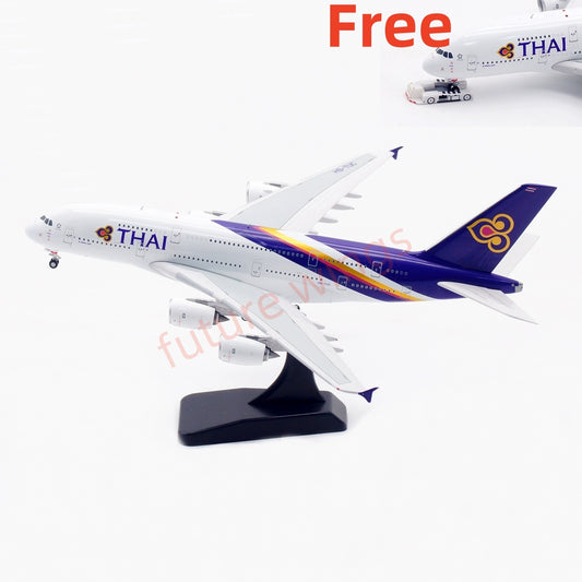 1:400 Aviation400 Thai Airways A380 HS-TUC Aircraft Model Free Tractor+Stand