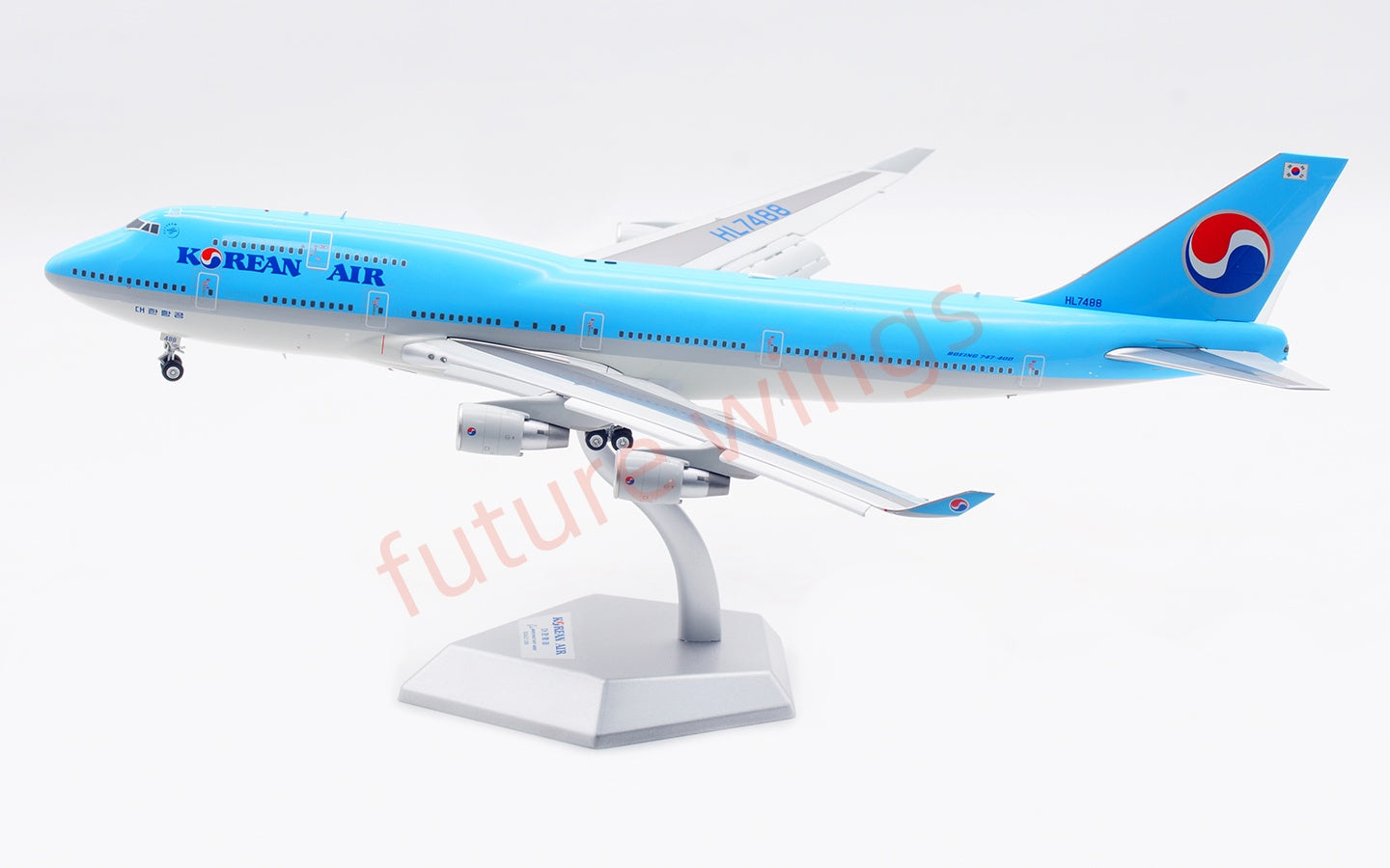 1:200 SQ Wings Korean Air B747-400 HL7488 Diecast Aircraft Model