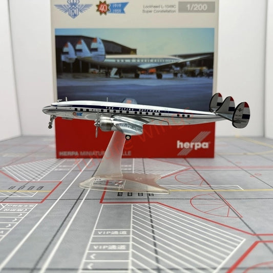 1:200 Herpa Wings 571746 KLM Lockheed L-1049C PH-LKU Diecast Aircraft Model