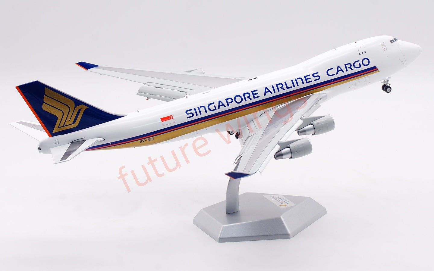 1:200 SQ Wings  Singapore Airlines Cargo B747-400F 9V-SFI Diecast Aircraft Model