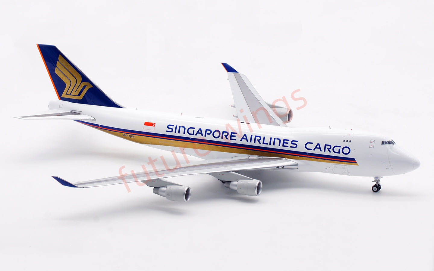 1:200 SQ Wings  Singapore Airlines Cargo B747-400F 9V-SFI Diecast Aircraft Model