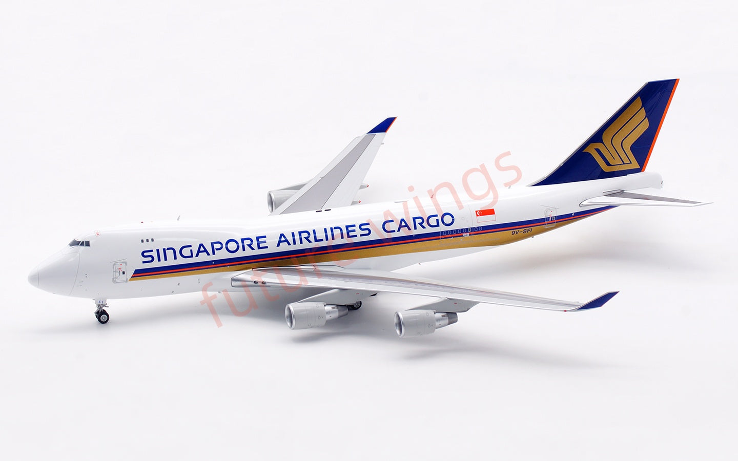 1:200 SQ Wings  Singapore Airlines Cargo B747-400F 9V-SFI Diecast Aircraft Model