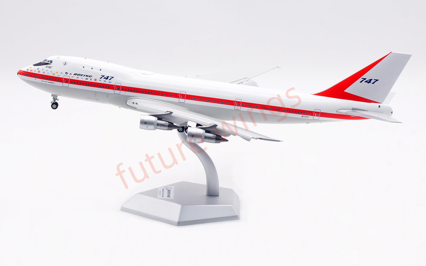 1:200 SQ Wings Boeing B747-100 N7470 " Museum Edition"Diecast Aircraft Model