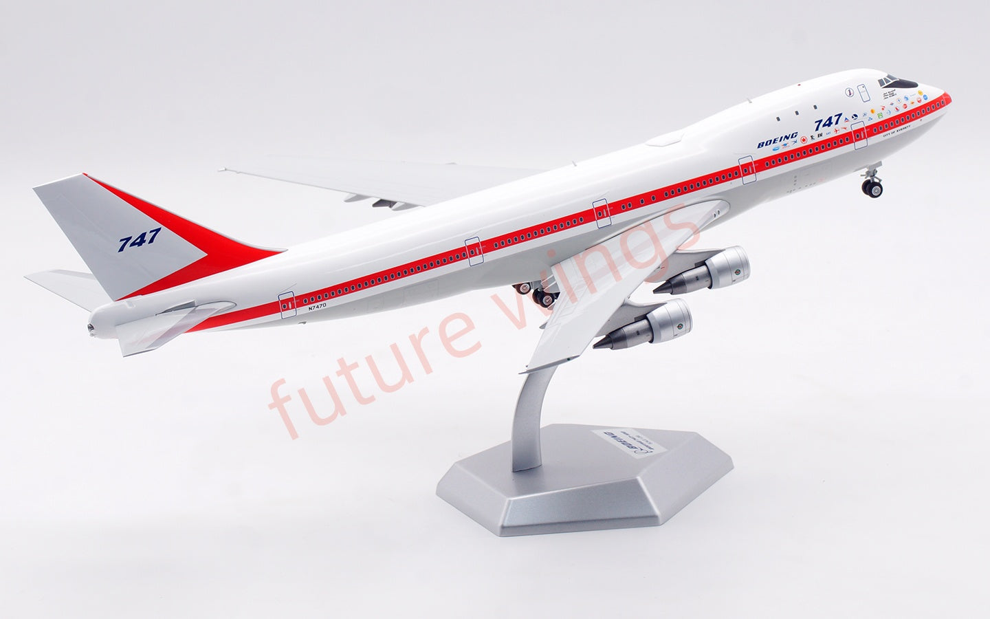 1:200 SQ Wings Boeing B747-100 N7470 " Museum Edition"Diecast Aircraft Model