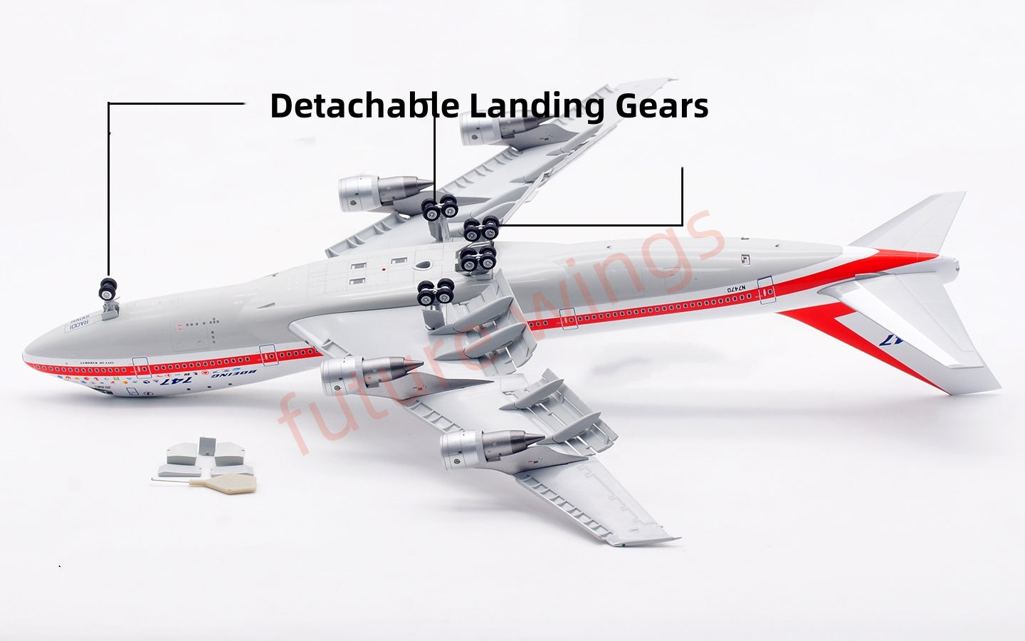 1:200 SQ Wings Boeing B747-100 N7470 " Museum Edition"Diecast Aircraft Model