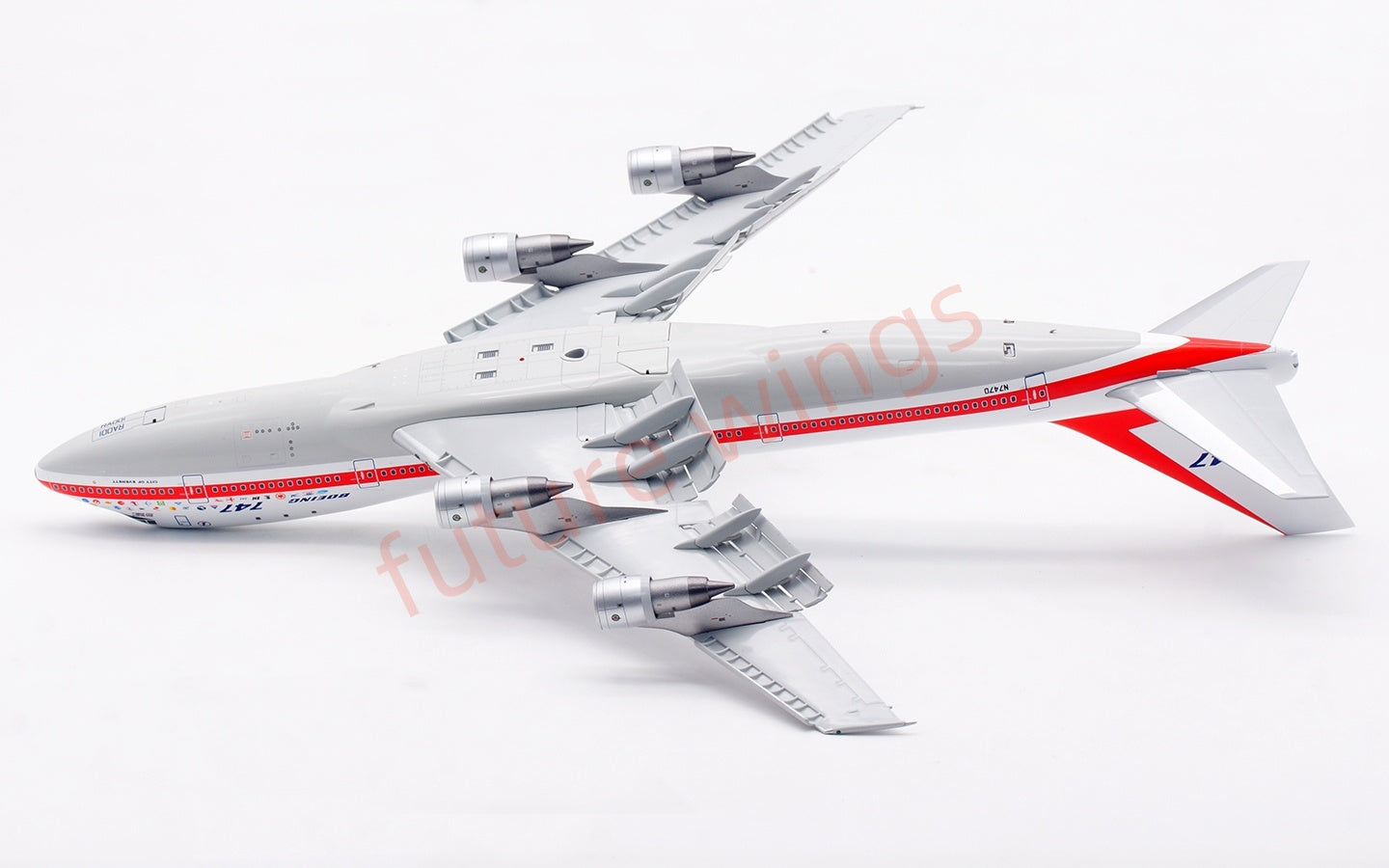 1:200 SQ Wings Boeing B747-100 N7470 " Museum Edition"Diecast Aircraft Model