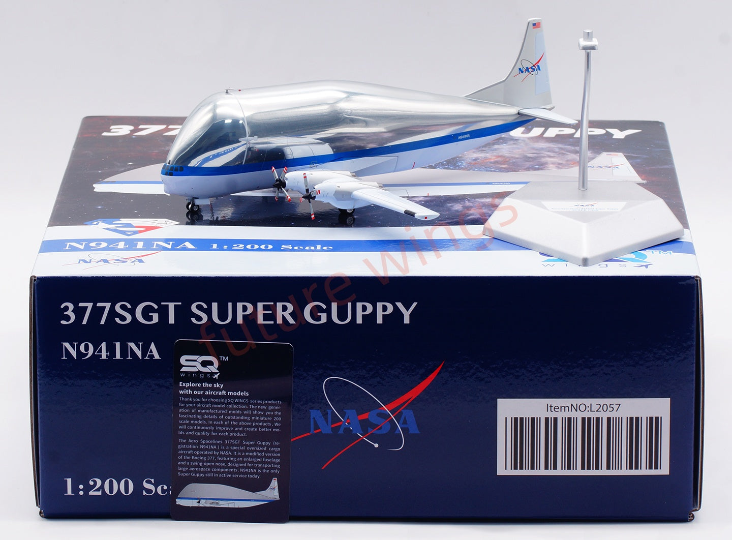 1:200 SQ Wings L2057 NASA Airbus Super Guppy 377SGT N941NA Diecast Aircraft Model