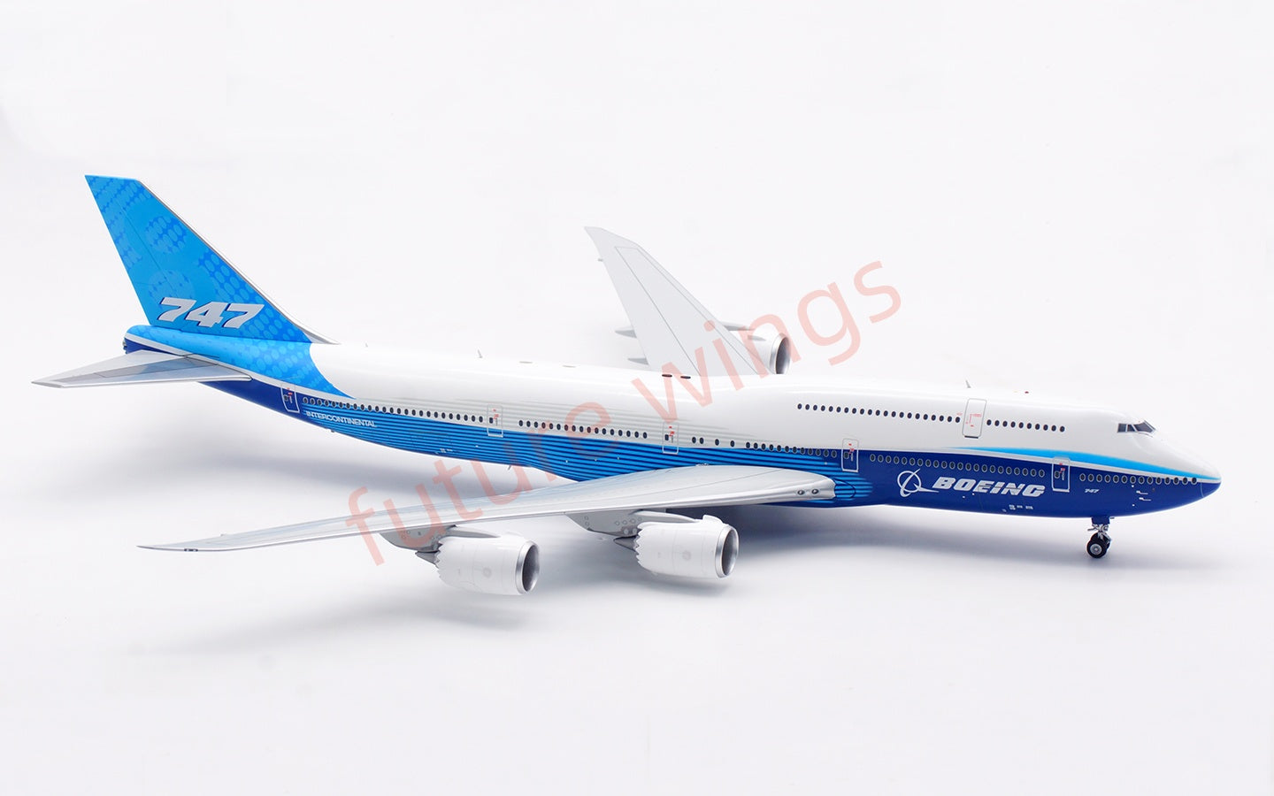 1:200 SQ Wings Boeing House Color  B747-8 Diecast Aircraft Model