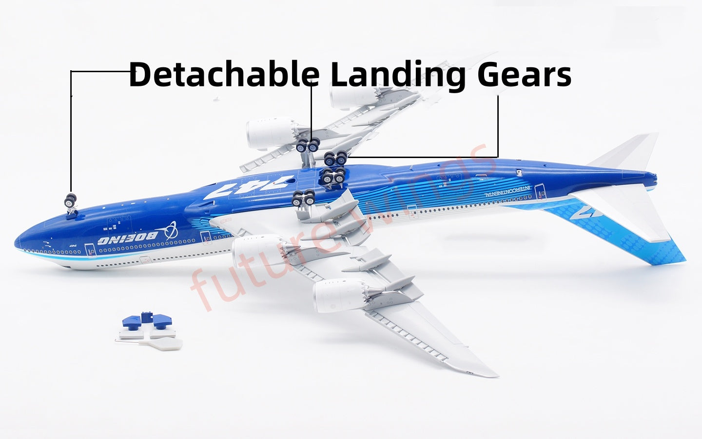 1:200 SQ Wings Boeing House Color  B747-8 Diecast Aircraft Model