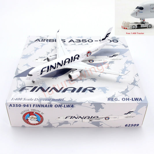 1:400 Panda Models Finnair A350-900 OH-LWA Aircraft Model+Free Tractor