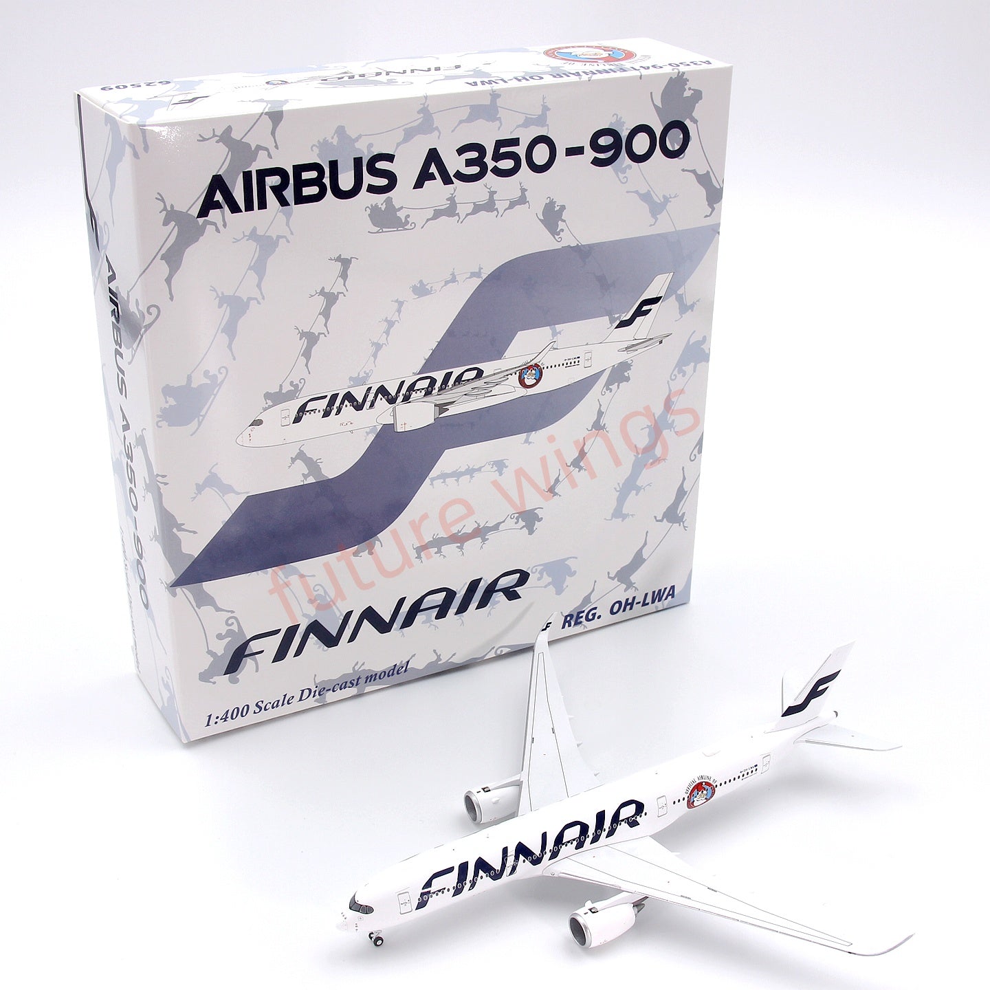 1:400 Panda Models Finnair A350-900 OH-LWA Aircraft Model+Free Tractor