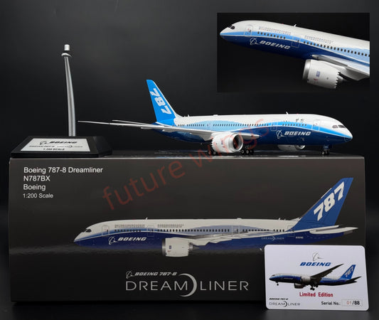 1:200 InFlight200* Boeing House Color B787-8 N787B Diecast Aircraft Model