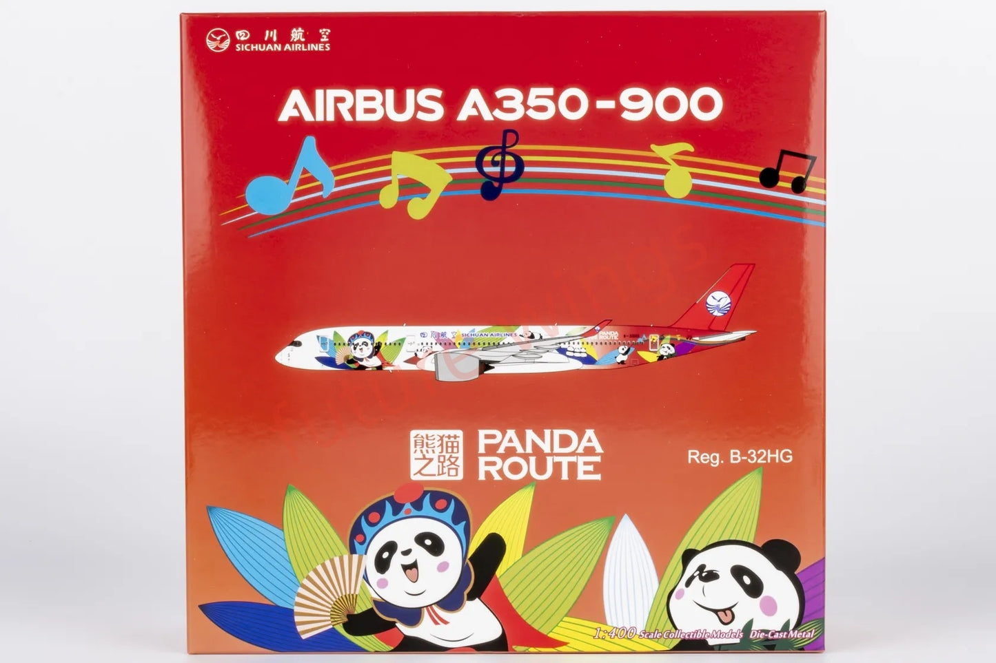 1:400 NG Models NG39105 SiChuan Airlines A350-900 B-32HG Aircraft Model+Free Tractor