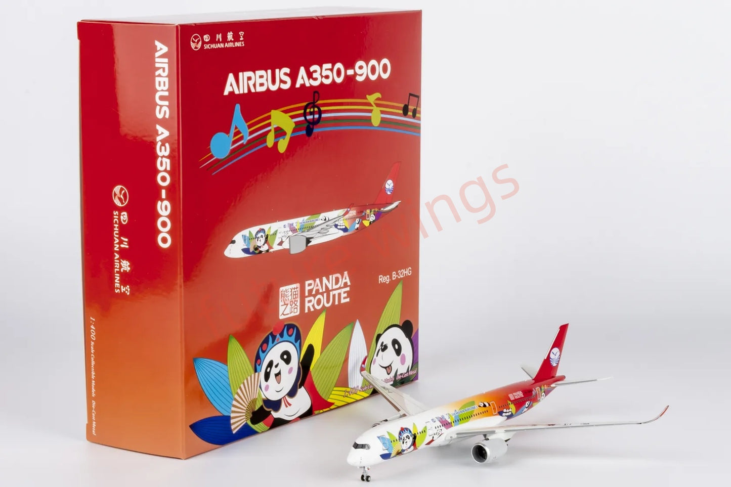 1:400 NG Models NG39105 SiChuan Airlines A350-900 B-32HG Aircraft Model+Free Tractor