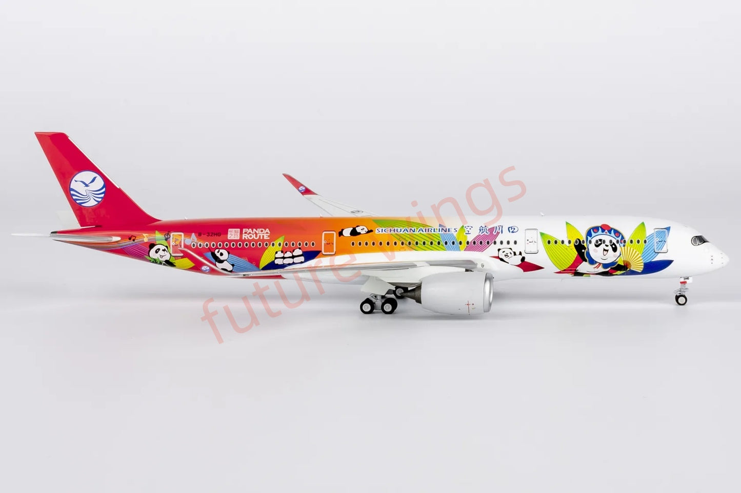1:400 NG Models NG39105 SiChuan Airlines A350-900 B-32HG Aircraft Model+Free Tractor