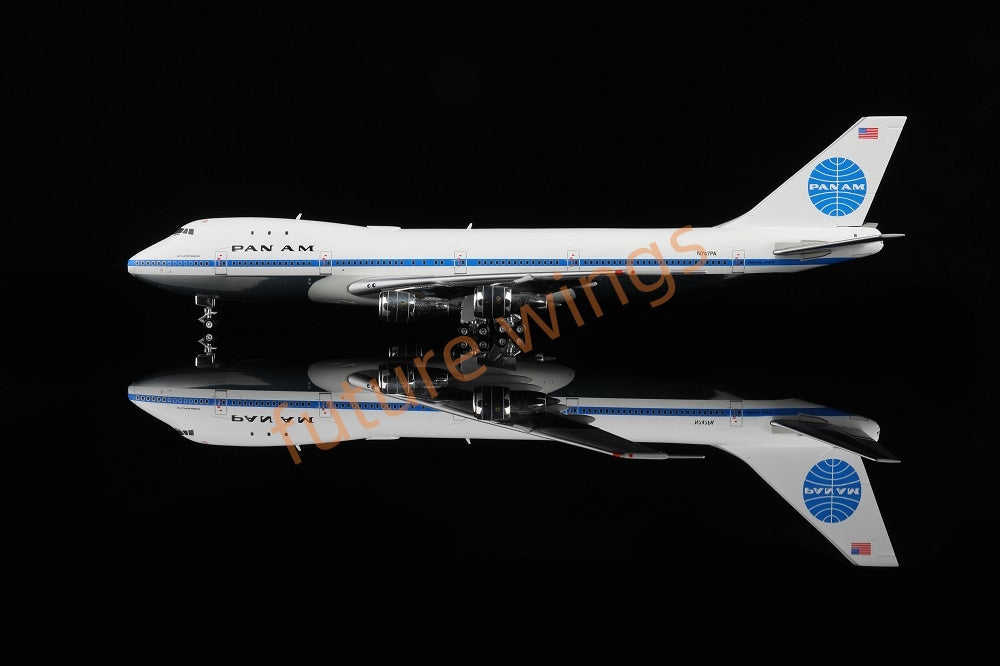 1:400 HX Models Pan AM B747-100 N747PA N735PA N732PA N733PA Aircraft Model With Stand+Free Tractor