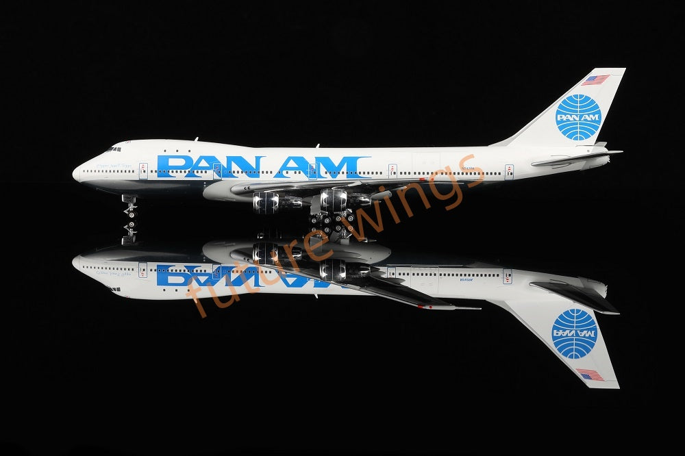 1:400 HX Models Pan AM B747-100 N747PA N735PA N732PA N733PA Aircraft Model With Stand+Free Tractor