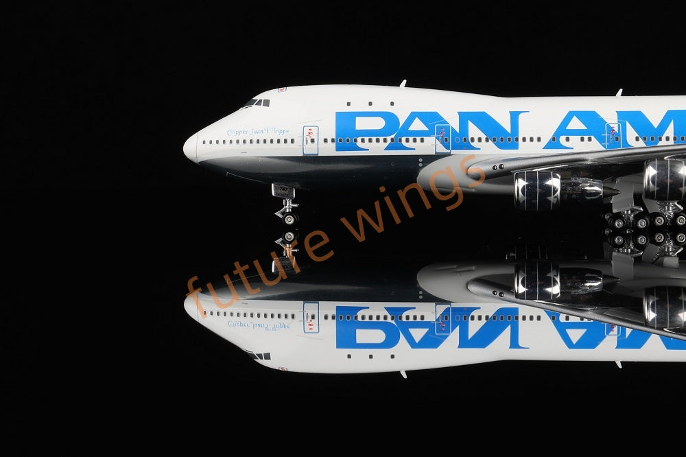 1:400 HX Models Pan AM B747-100 N747PA N735PA N732PA N733PA Aircraft Model With Stand+Free Tractor