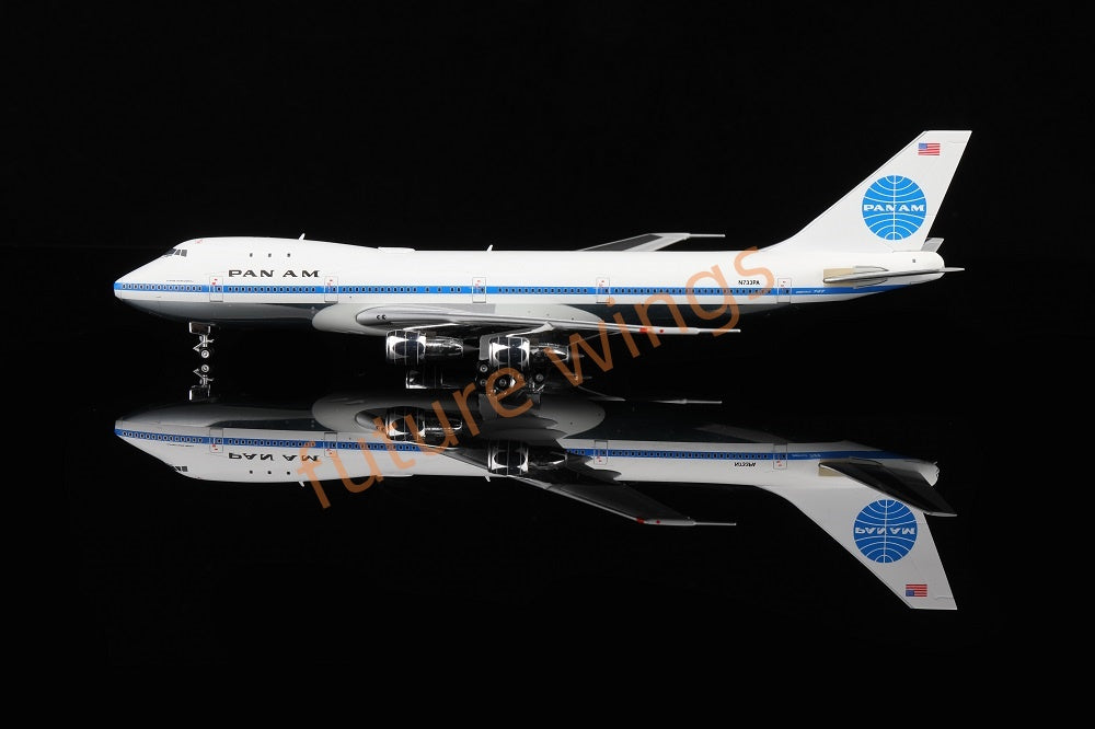 1:400 HX Models Pan AM B747-100 N747PA N735PA N732PA N733PA Aircraft Model With Stand+Free Tractor