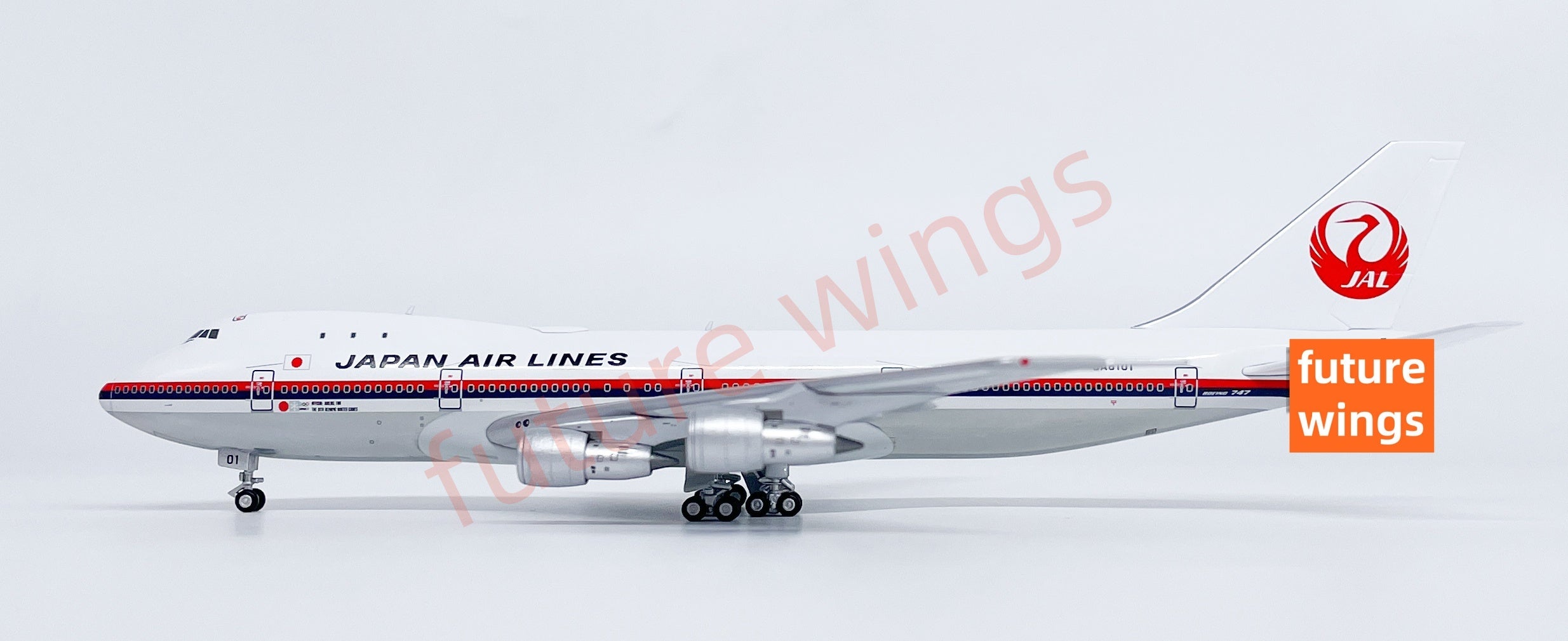 Jet-X 1/400 日本航空 JAL B747-100 JA8101 1:400 HX Models Japan Airlines B747-100 JA8101 Aircraft