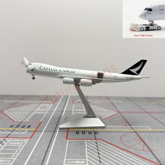 1:400 YY Wings Cathay Cargo B747-8F B-LJN Aircraft Model Free Tractor +Stand