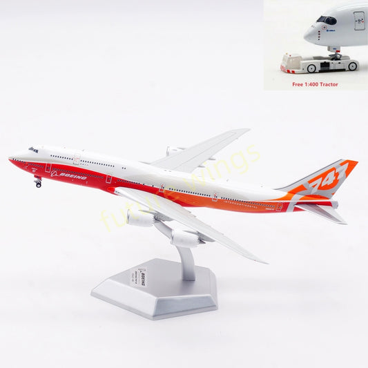 1:400 HX Models Boeing B747-8 N6067E Aircraft Model With Stand+Free Tractor