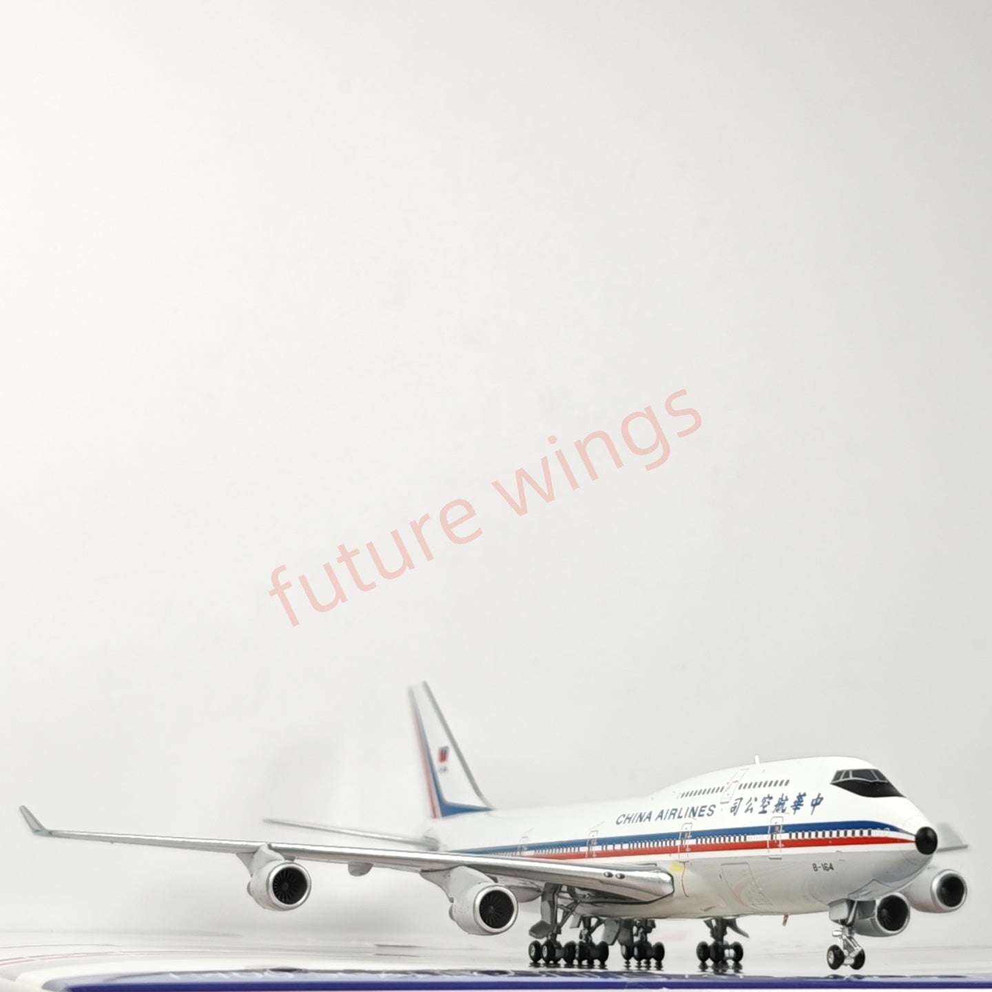1:400 ALB ALB4CI164 China Airlines B747-409BDSF B-164 Aircraft Model+Free Tractor