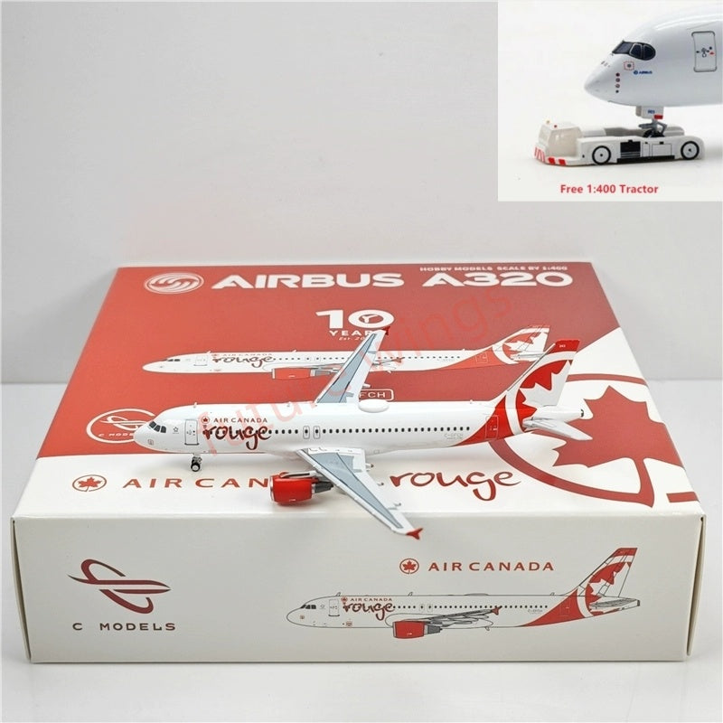 1:400 C model Air Canada A320 C-GFCH Aircraft Model+Free Tractor