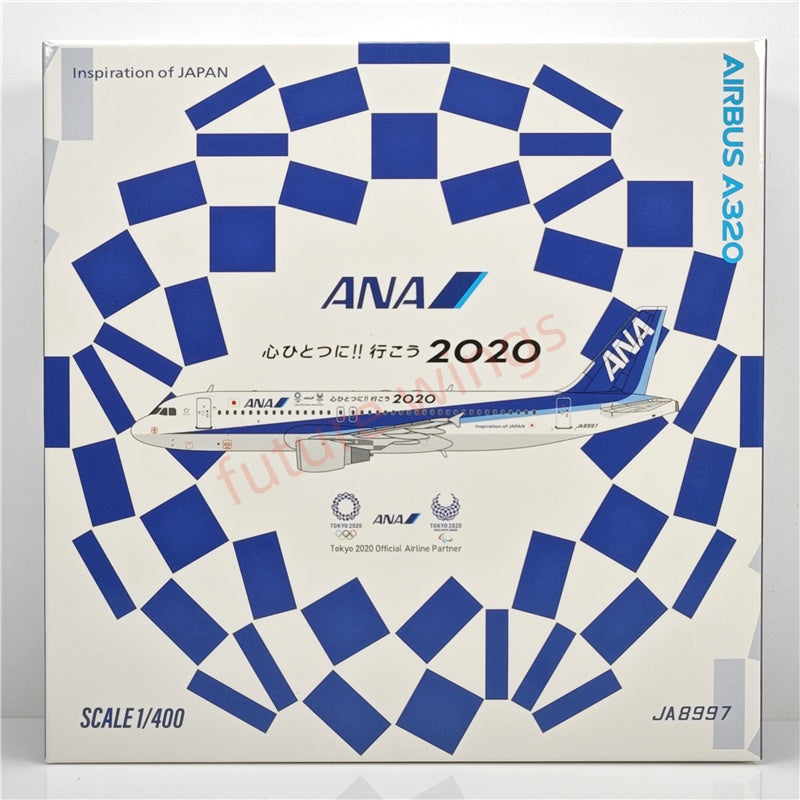 1:400 C model ANA A320 JA01VA JA8997 Aircraft Model+Free Tractor