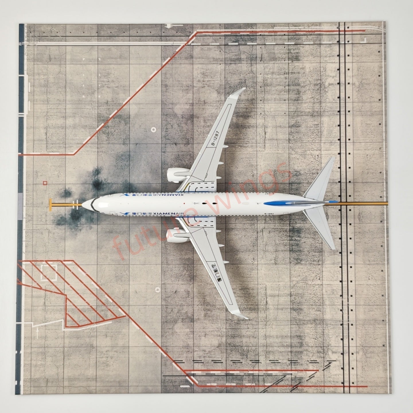 1:400 AeroPolaris Xiamen Airlines B737-800 B-1287 Aircraft Model+Free Tractor