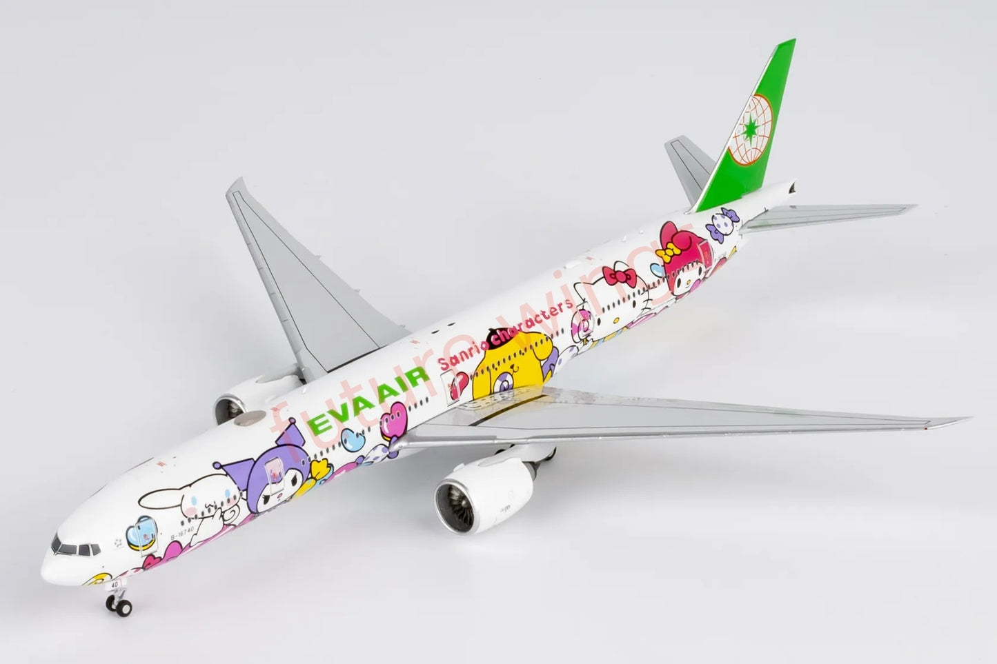 1:400 NG Models NG73074 EVA Air B777-300ER B-16740 "Hello Kitty" Aircraft Model+Free Tractor