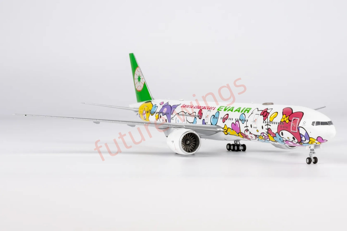 1:400 NG Models NG73074 EVA Air B777-300ER B-16740 "Hello Kitty" Aircraft Model+Free Tractor