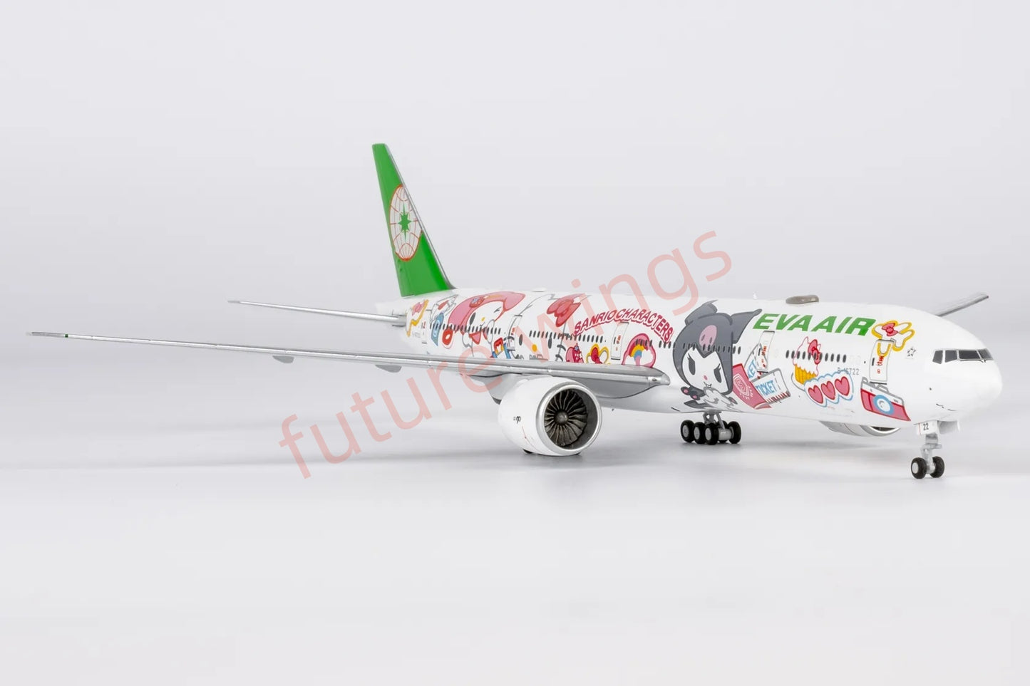 1:400 NG Models NG73076 EVA Air B777-300ER B-16722 "Hello Kitty" Aircraft Model+Free Tractor