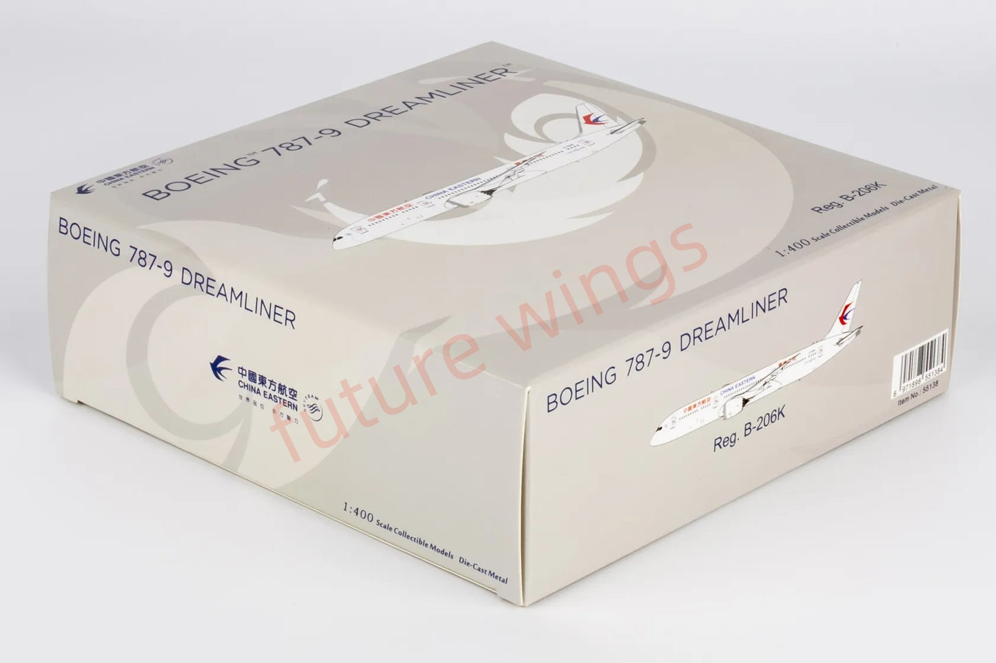 1:400 NG Models NG55138 China Eastern Airlines B787-9 B-206K Aircraft Model+Free Tractor